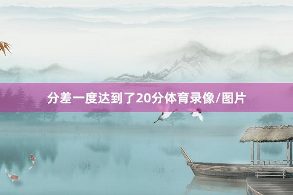 分差一度达到了20分体育录像/图片